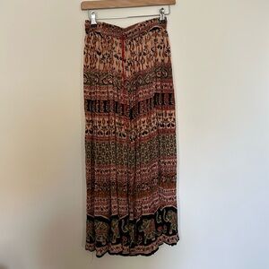 Elephant print maxi skirt